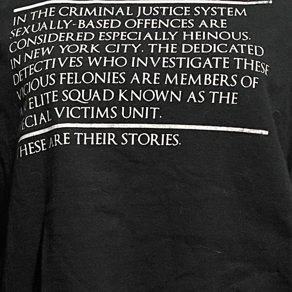 1999 Law & Order SVU Black T-shirt Large